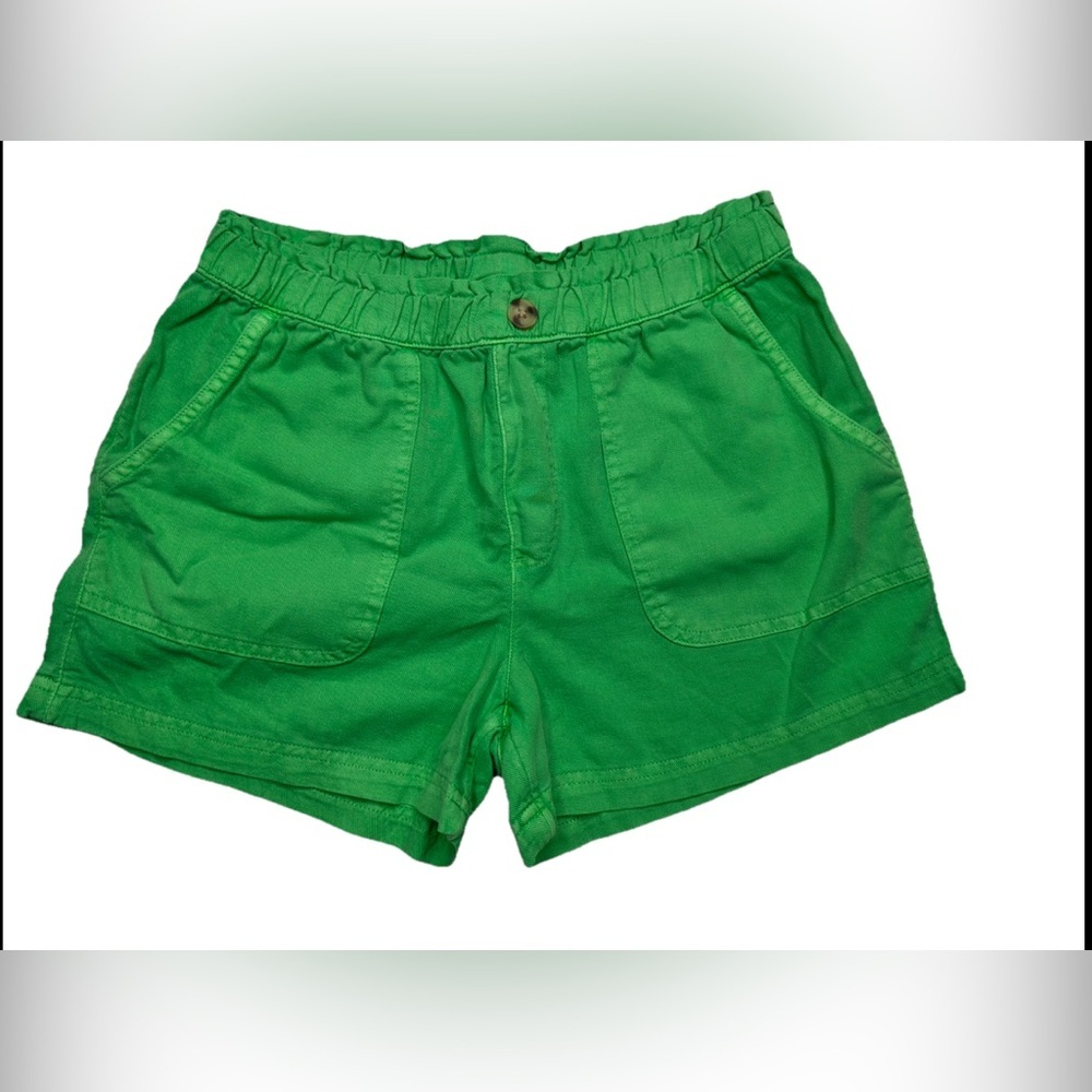Girls Shorts Elastic Waist Band Kids Size Xl Summer Vibe Green - Picture 1 of 11